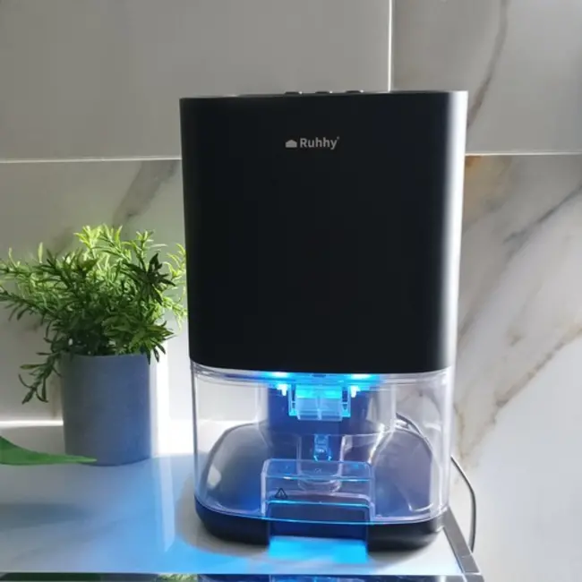 Ruhhy Luchtontvochtiger - 72 Uur Efficiënte Vochtoplossing met RGB Verlichting