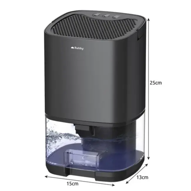 Ruhhy Luchtontvochtiger - 72 Uur Efficiënte Vochtoplossing met RGB Verlichting