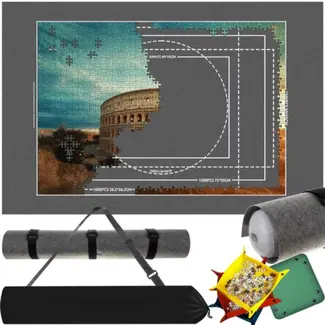 Malatec Puzzelmat met Opbergtas en Pomp - Ideaal voor Puzzelliefhebbers