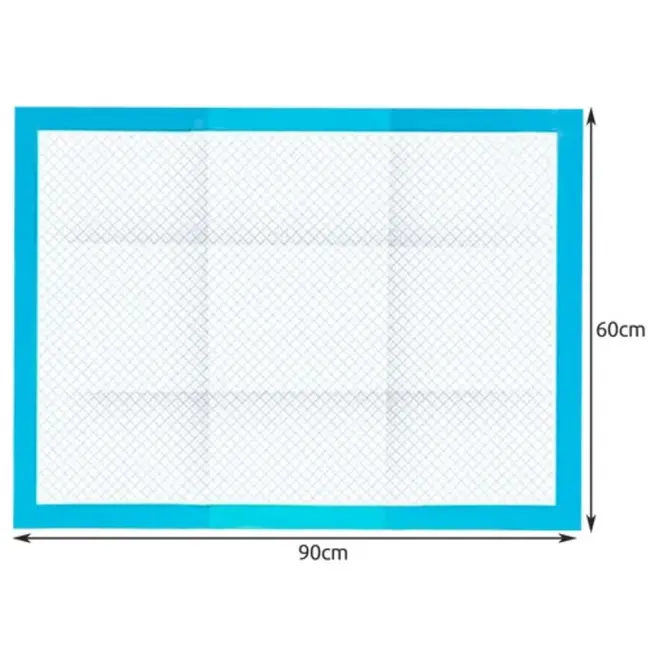 Purlov Hygiënische Onderleggers 90 x 60 cm + Poepzakjes - 50 Stuks - Absorberend en Lekbestendig
