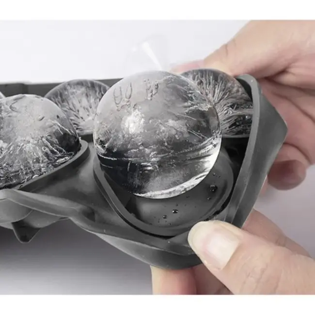 Ruhhy Siliconen Vormen: XXL IJsklontjes en Perfecte IJsbollen voor Uw Drankjes