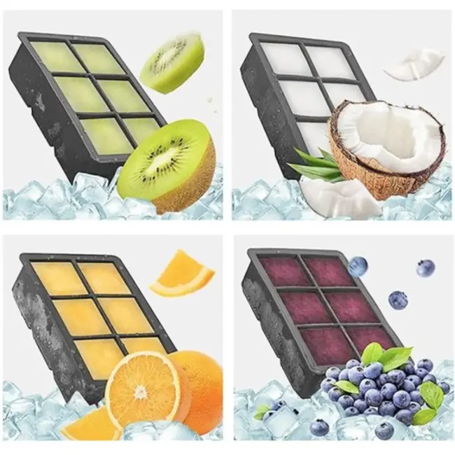 Ruhhy Siliconen Vormen: XXL IJsklontjes en Perfecte IJsbollen voor Uw Drankjes