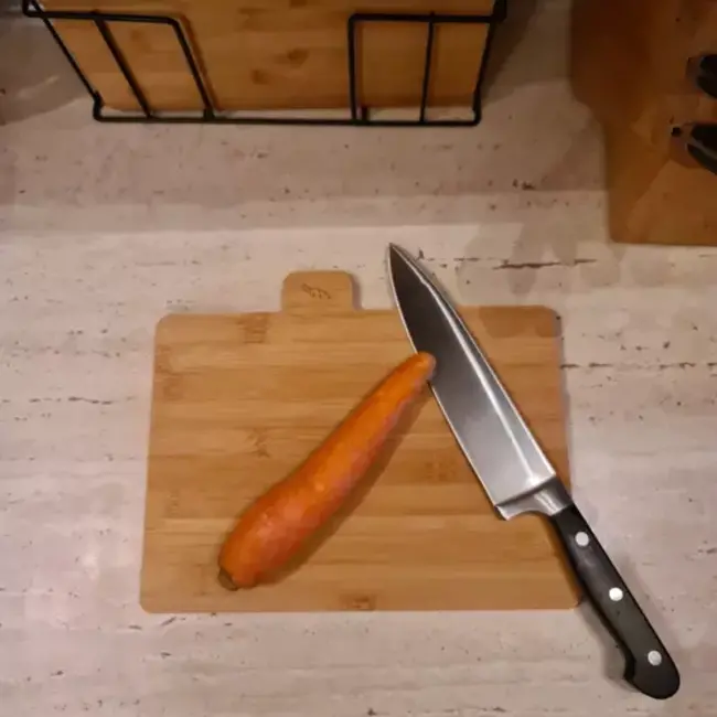 Ruhhy Bamboe Snijplankenset met Houder - 4 Delig - Hygiënisch en Duurzaam