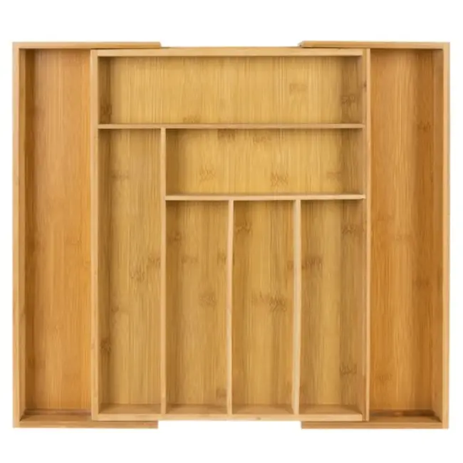 Ruhhy Bamboe Lade Organizer - Stijlvol en Praktisch voor Elke Keuken