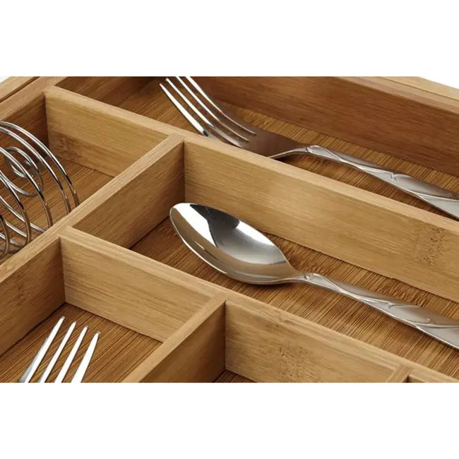 Ruhhy Bamboe Lade Organizer - Stijlvol en Praktisch voor Elke Keuken