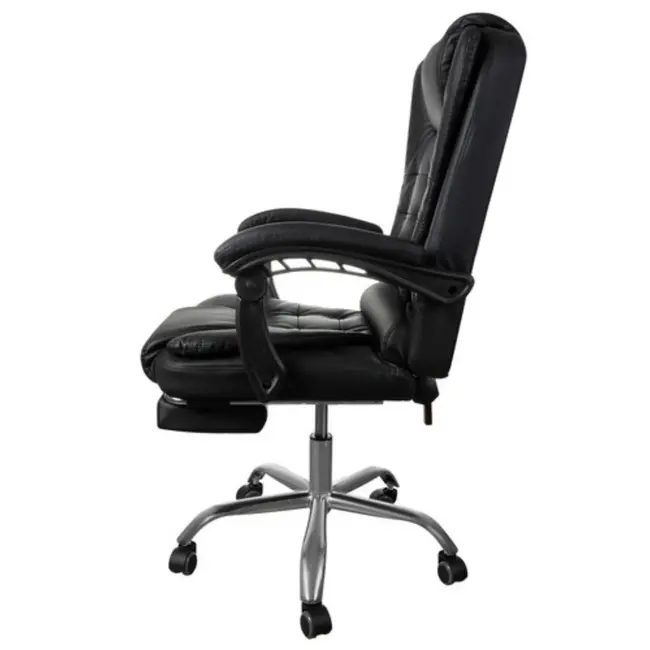 Malatec Bureaustoel in Zwart Eco-leder - Comfort en Stijl voor Uw Kantoor