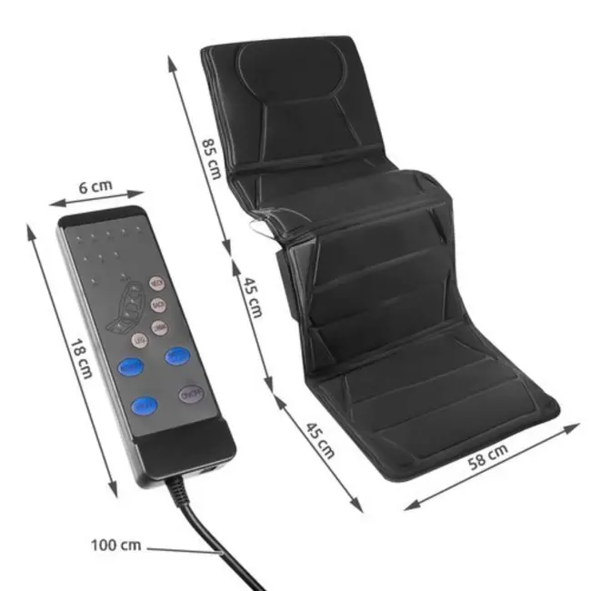 Malatec Massage Matras - Ultieme Ontspanning met Verwarming en 12 Motoren