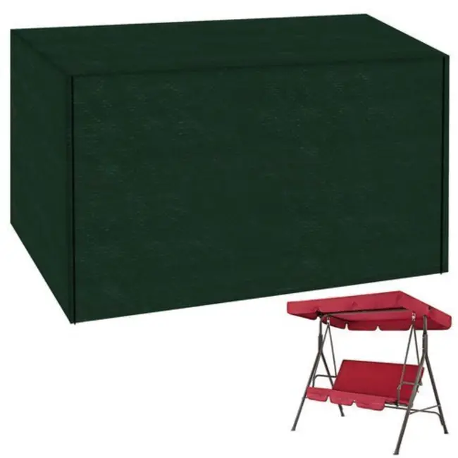 Ruhhy PE Tuinschommelhoes - 215x153x145cm - Weerbestendige Bescherming - Groen