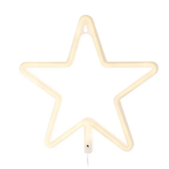 Ruhhy LED Nachtlamp - Ster in Warm Wit - Sfeervolle Decoratie voor Thuis