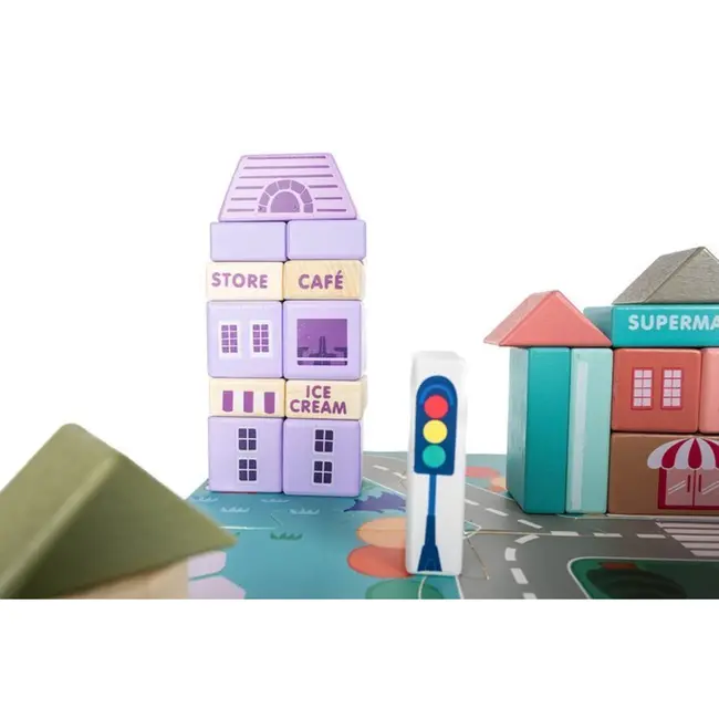 Ruhhy Houten Blokken - Stad: Bouw Je Eigen Stad