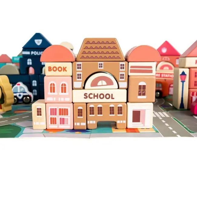 Ruhhy Houten Blokken - Stad: Bouw Je Eigen Stad