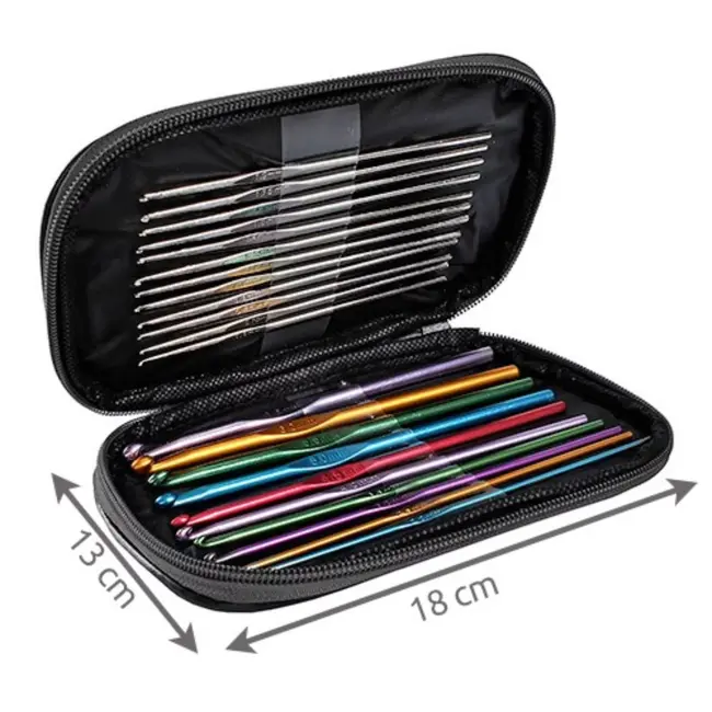 Ruhhy Haaknaalden Set - 50 Stuks - Compleet en Kleurrijk voor Haakliefhebbers