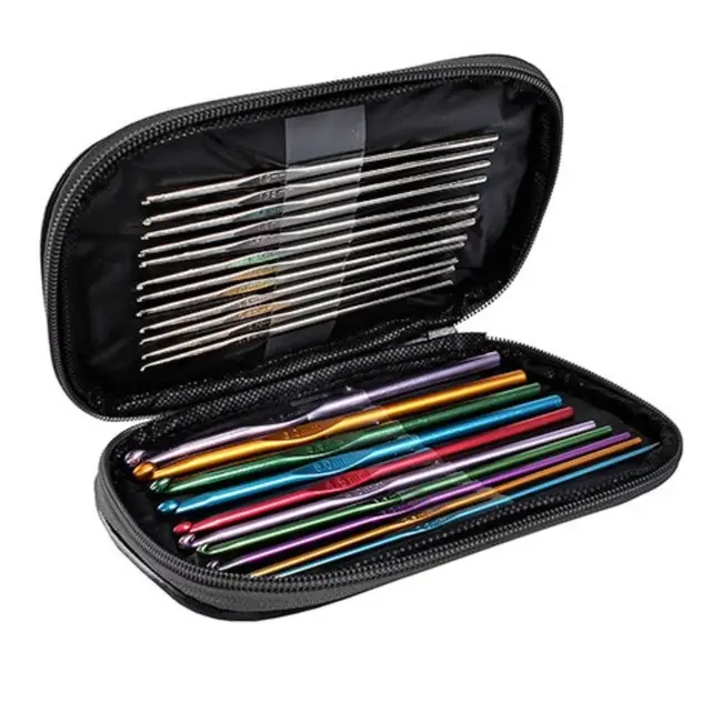 Ruhhy Haaknaalden Set - 50 Stuks - Compleet en Kleurrijk voor Haakliefhebbers