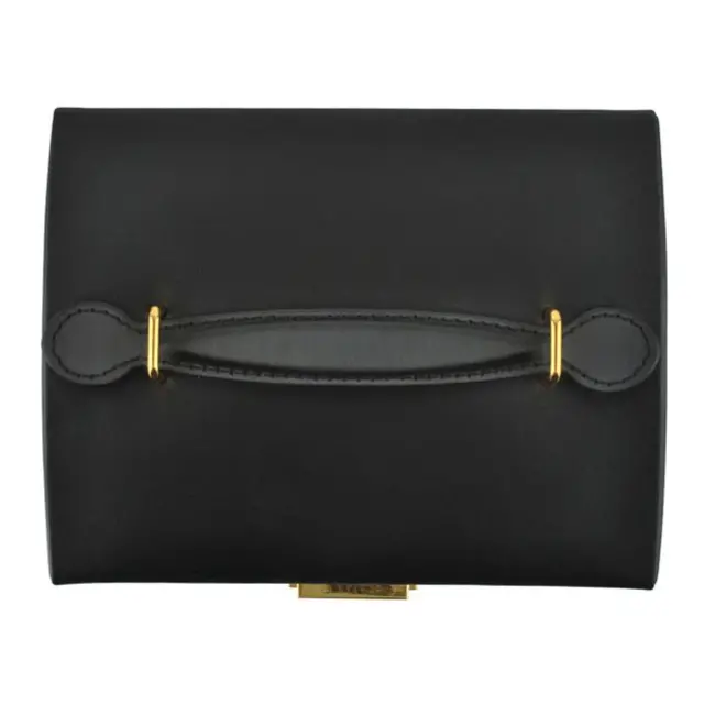 Beautylushh Elegante zwarte sieradendoos met sleutel, spiegel en 20 vakken voor ringen en kettingen