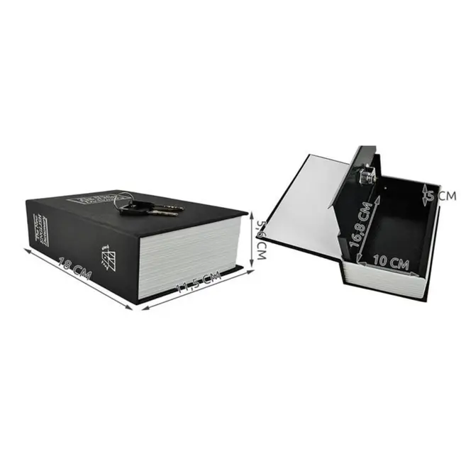 Malatec Kluis Verborgen in Boek - Discrete Veilige Opbergplek - 18cm x 11,5cm