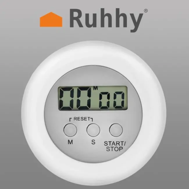 Ruhhy Elektronische Keukentimer - Nauwkeurige Tijdmeting voor Uw Gerechten