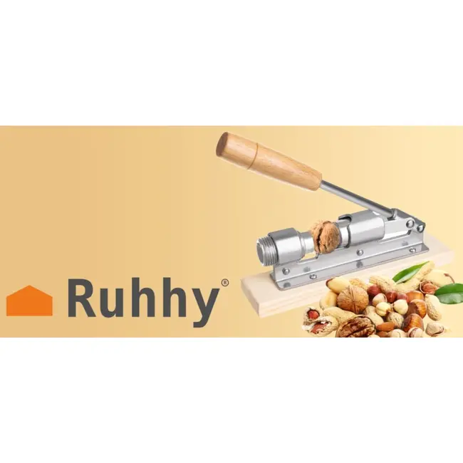 Ruhhy Roestvrijstalen Notenkraker op Standaard - Stevig en Verstelbaar!