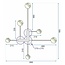 TooLight Plafondlamp APP521-6C - Incl. Afstandsbediening - Zwart