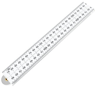 Benson Duimstok - 1 meter - Fiber - Wit - Stevig en duurzaam