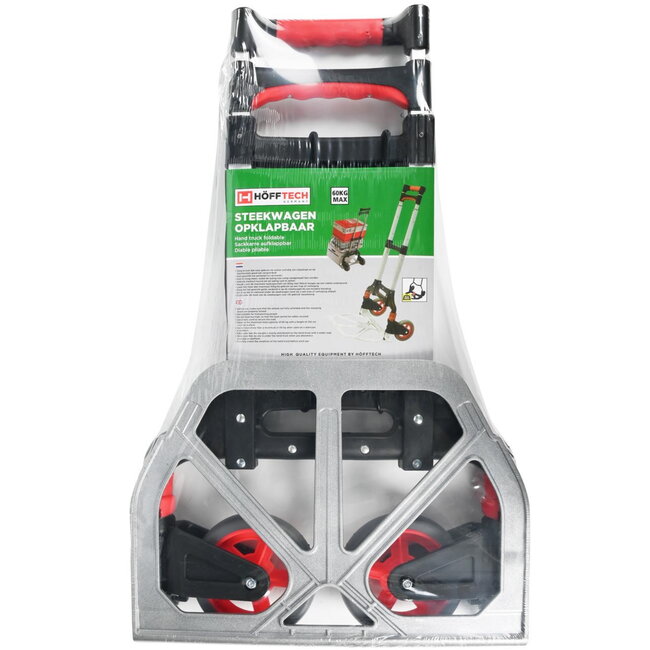 Hofftech Opklapbare steekwagen - aluminium - draagvermogen 60 kg - compact - 63 × 38 cm