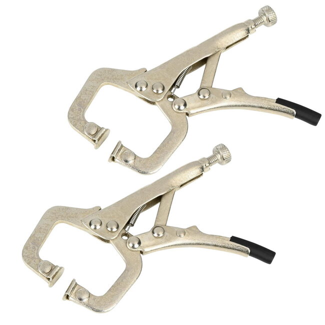 Benson Mini griptangen - traploos instelbaar - snelle ontgrendeling - 125 mm - set van 2