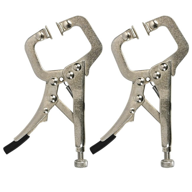 Benson Mini griptangen - traploos instelbaar - snelle ontgrendeling - 125 mm - set van 2