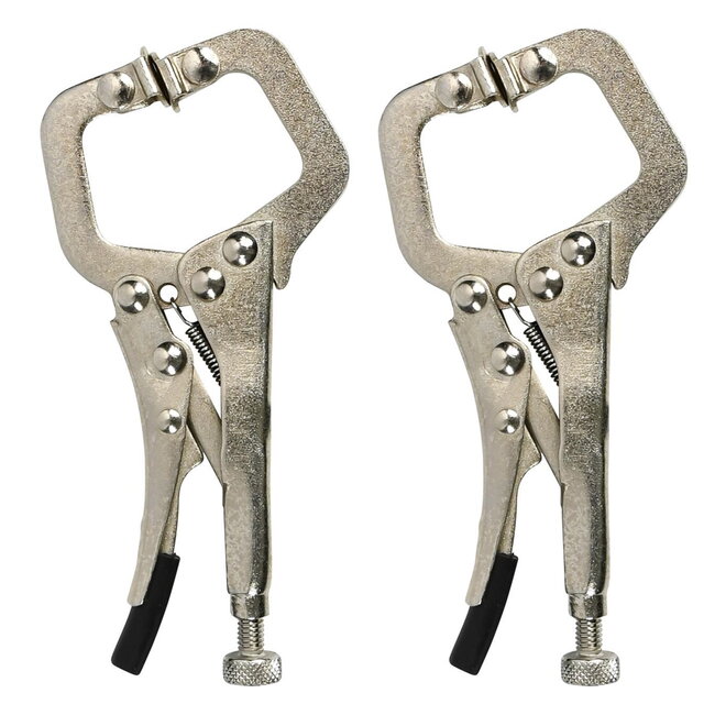 Benson Mini griptangen - traploos instelbaar - snelle ontgrendeling - 125 mm - set van 2