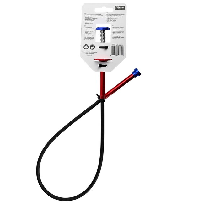 Hofftech 2-in-1 pick-up tool - aluminium - magneet - 700 mm - grijptangen