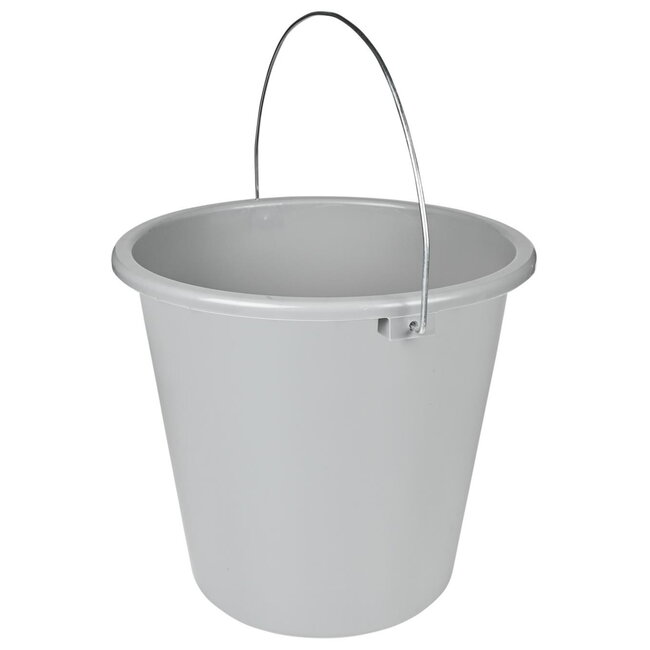 Benson Kunststof emmer - 5 liter - kleurenmix - metalen hendel - per stuk