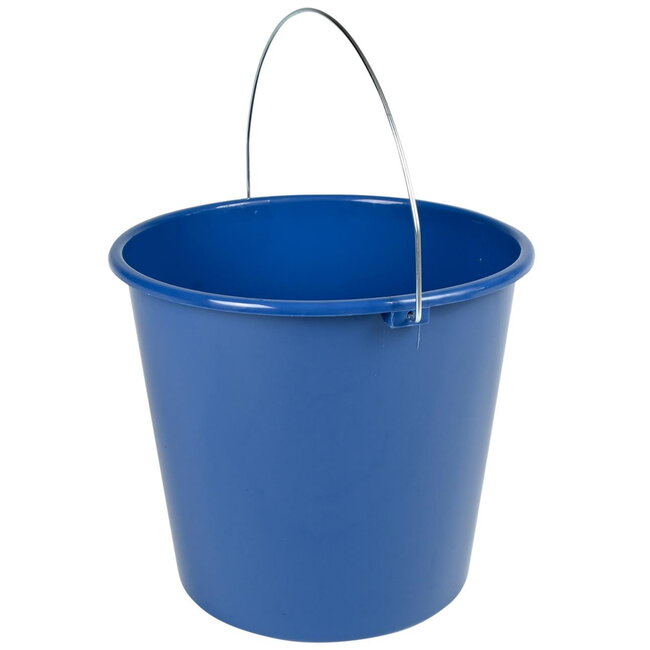 Benson Kunststof emmer - 10 liter - metalen hendel - kleurenmix