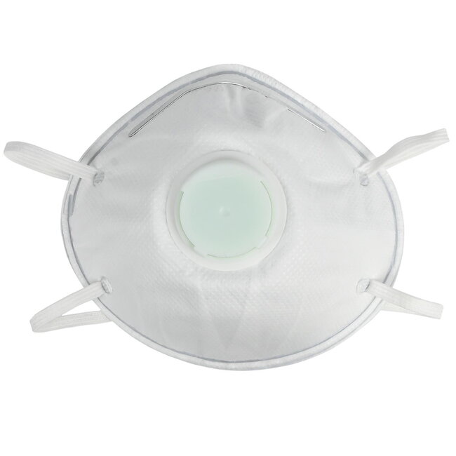 Benson Stofmasker Gevormd met Ventiel - Wit - CE Keur - FFP2