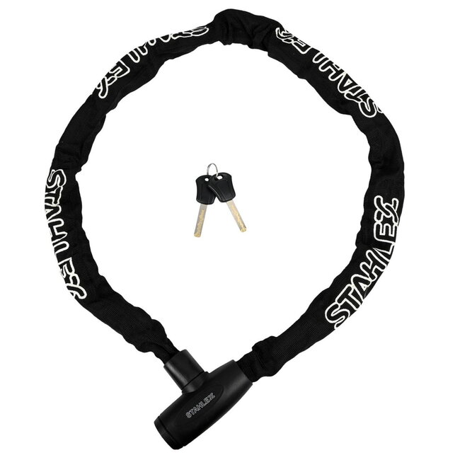 Stahlex Kettingslot - Gehard Staal - Supersafe Cilinder - 8 x 1200 mm - Zwart