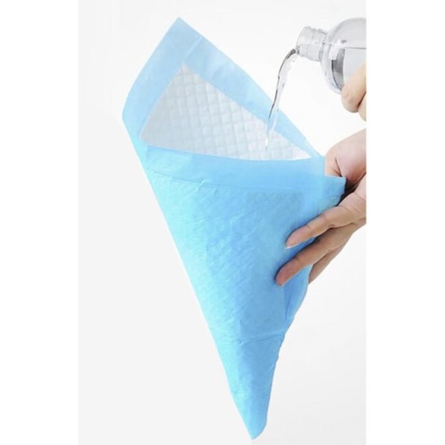 Purlov Hygiënische Onderleggers 60 x 60 cm + Poepzakjes - 50 Stuks - Absorberend en Lekbestendig