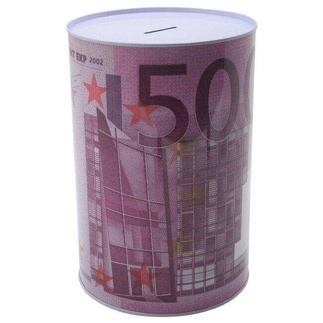 Benson Verrassingsspaarpot - Eurobiljetten - Metaal - 20 x 14,5 cm