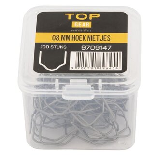 Topgear Hoekvormige nietjes - 0,8 mm - 100 stuks - voor kunststof reparaties Topgear Hoekvormige nietjes - 0,8 mm - 100 stuks - voor kunststof reparaties