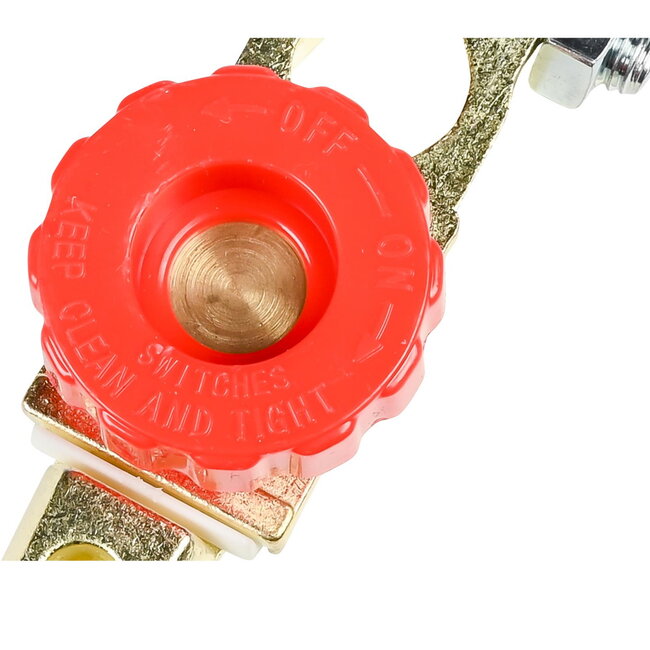 Dragon-Tools Accuklem met stroomonderbreker - 17,5 mm - Geschikt voor 6V, 12V en 24V - Anti-diefstal en lekpreventie