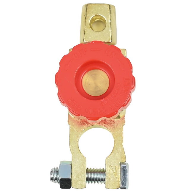 Dragon-Tools Accuklem met stroomonderbreker - 17,5 mm - Geschikt voor 6V, 12V en 24V - Anti-diefstal en lekpreventie