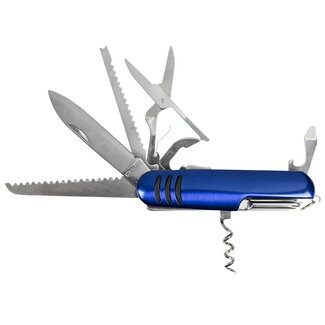 Benson Multifunctioneel zakmes - 11 functies - compact en duurzaam - roestvrijstaal - 9 cm