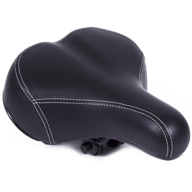 Benson Comfortabel fietszadel - gel vulling - zwart - 250 x 200 mm - unisex