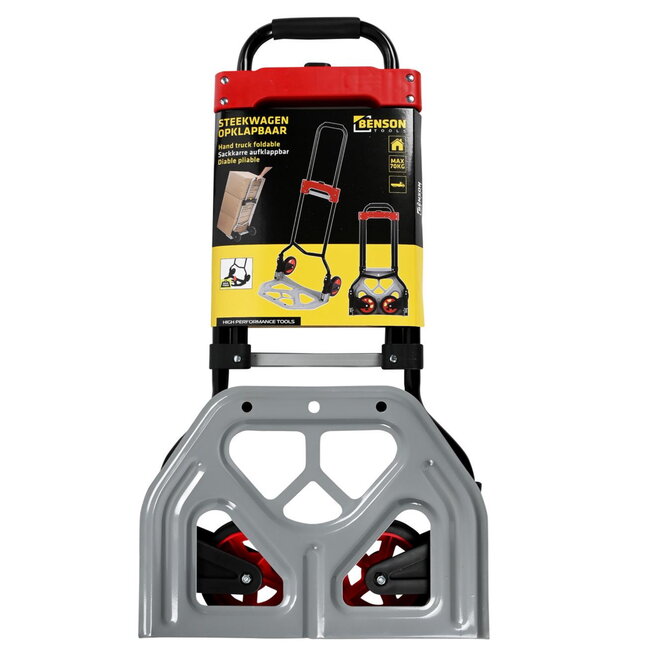 Hofftech Inklapbare steekwagen - stalen uitvoering - maximaal 70 kg - compact en stevig