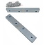 Benson Verbindingsplaat - IJzer - Inclusief Schroeven - 100 x 15 mm - Set van 8 - Roestbestendig