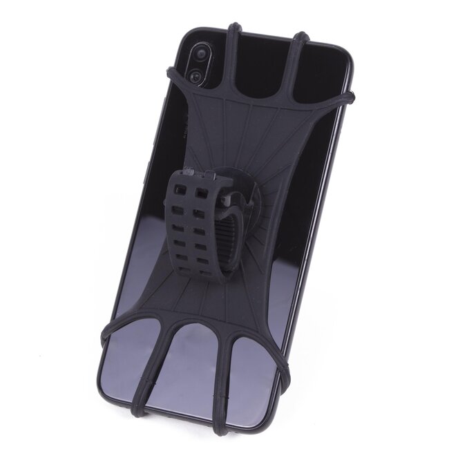 Benson Universele fiets telefoonhouder - verstelbaar - zwart