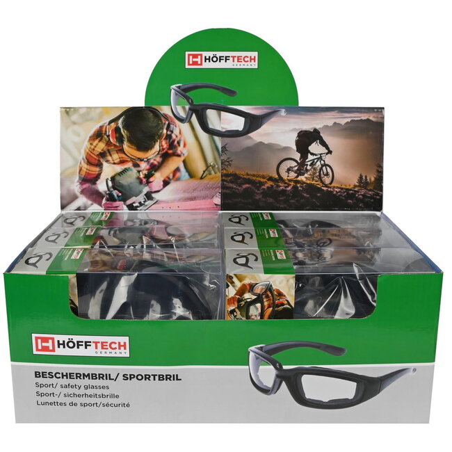 Benson Beschermbril - Sportbril - UV400 - Allweather - 12 stuks - Kleurenmix