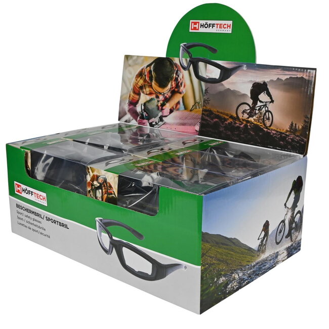 Benson Beschermbril - Sportbril - UV400 - Allweather - 12 stuks - Kleurenmix