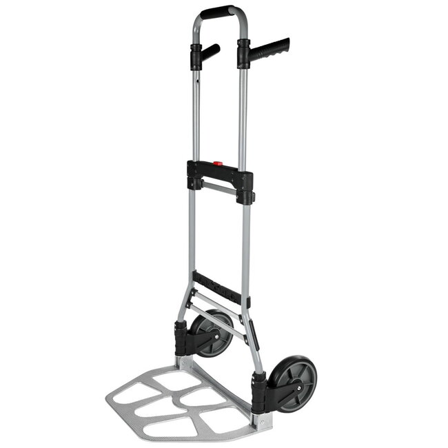 Hofftech Opklapbare steekwagen - groot voetplateau - 120 kg capaciteit - 51 x 48.5 x 107 cm