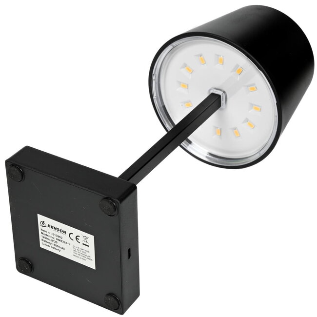 Benson Dimbare LED tafellamp - touch bediening - kleurenmix - 8,5 x 8,5 x 26 cm