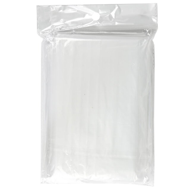 Benson Wegwerp regenponcho - transparant - compact - duurzaam PE-materiaal - one size fits most