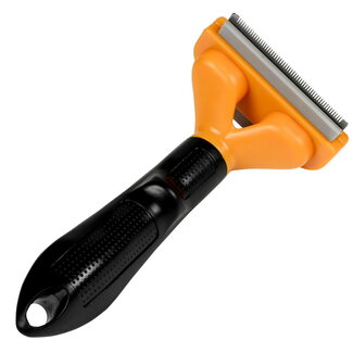 Benson Anti-verhaar kam - Langharige huisdieren en paarden - 70 mm breed - Zwart/geel Benson Anti-verhaar kam - Langharige huisdieren en paarden - 70 mm breed - Zwart/geel
