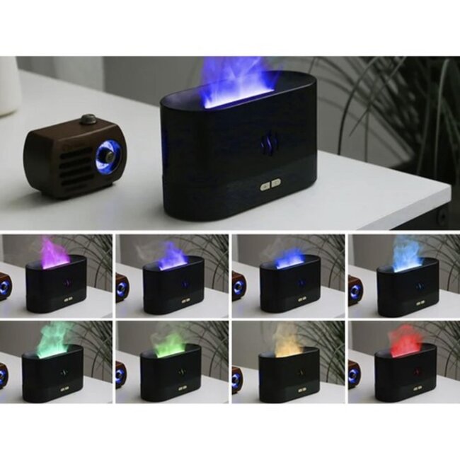Ruhhy Aroma Diffuser & Luchtbevochtiger 22542 - RGB LED-verlichting - Fluisterstil - Energiezuinig