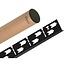 REA Douchestrip t.b.v. Douchecabine - Links - 120 cm - Mat Zwart